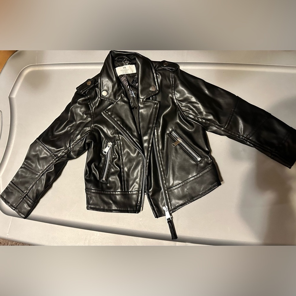 Toddler Girl Leather Jacket
